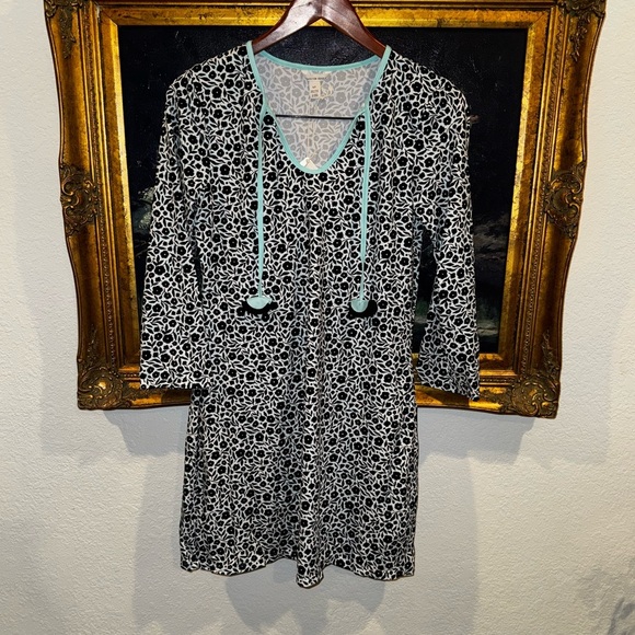 Capelton Road NEW Seaside Beach Dress Mini Fresh Flowers UPF 50+ Swim Coverup S - Picture 2 of 6